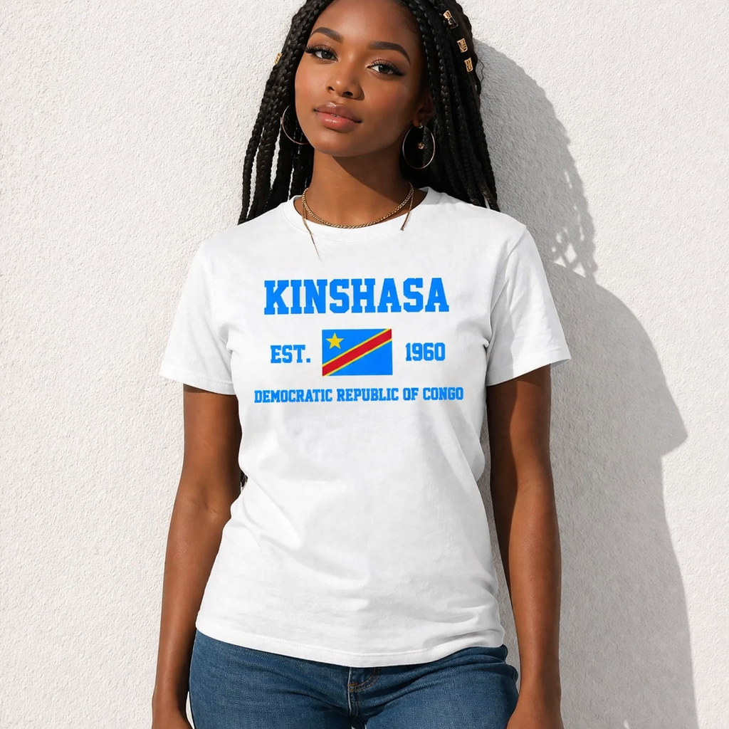 🇨🇩 T-shirt casual femme.
