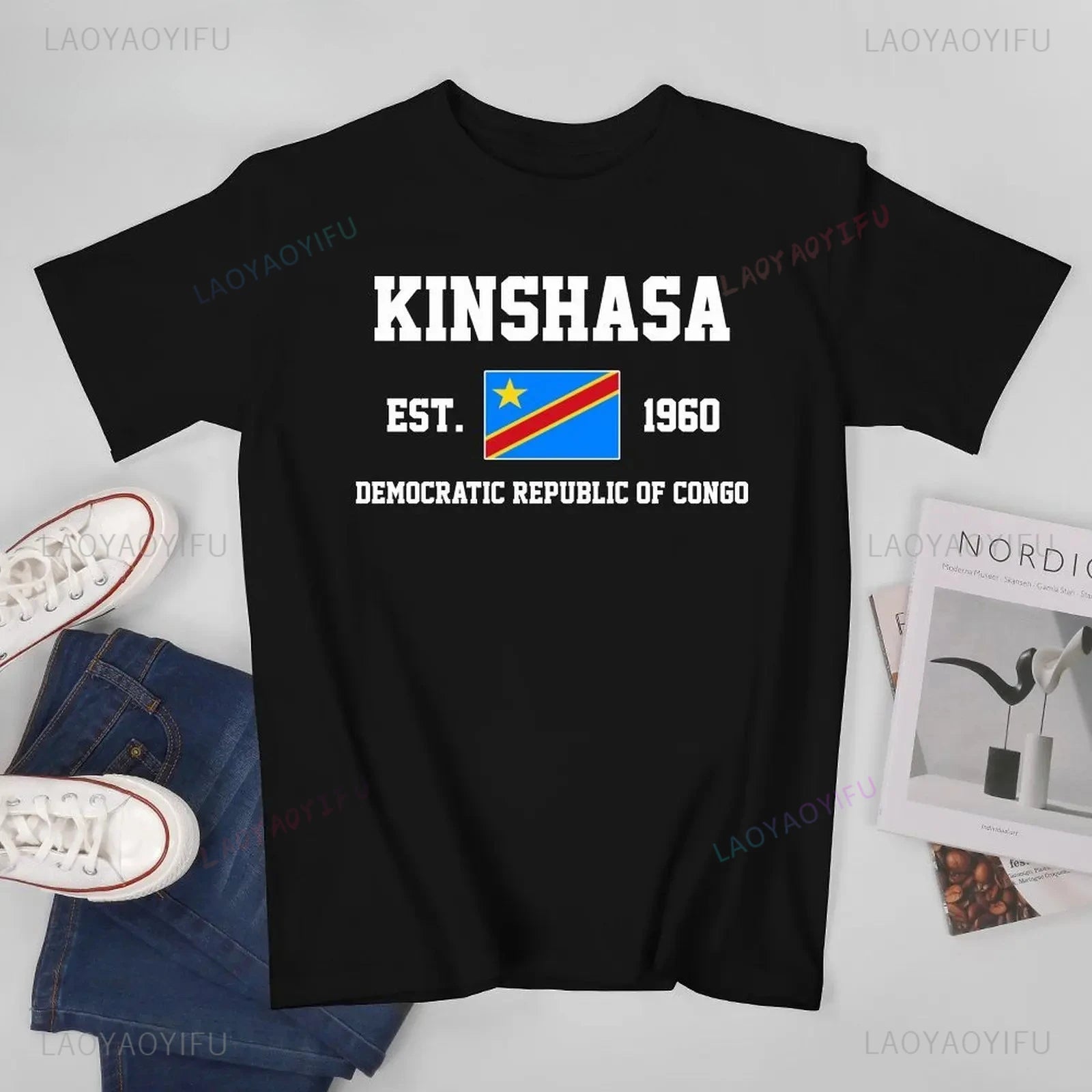 🇨🇩 T-shirt casual femme.