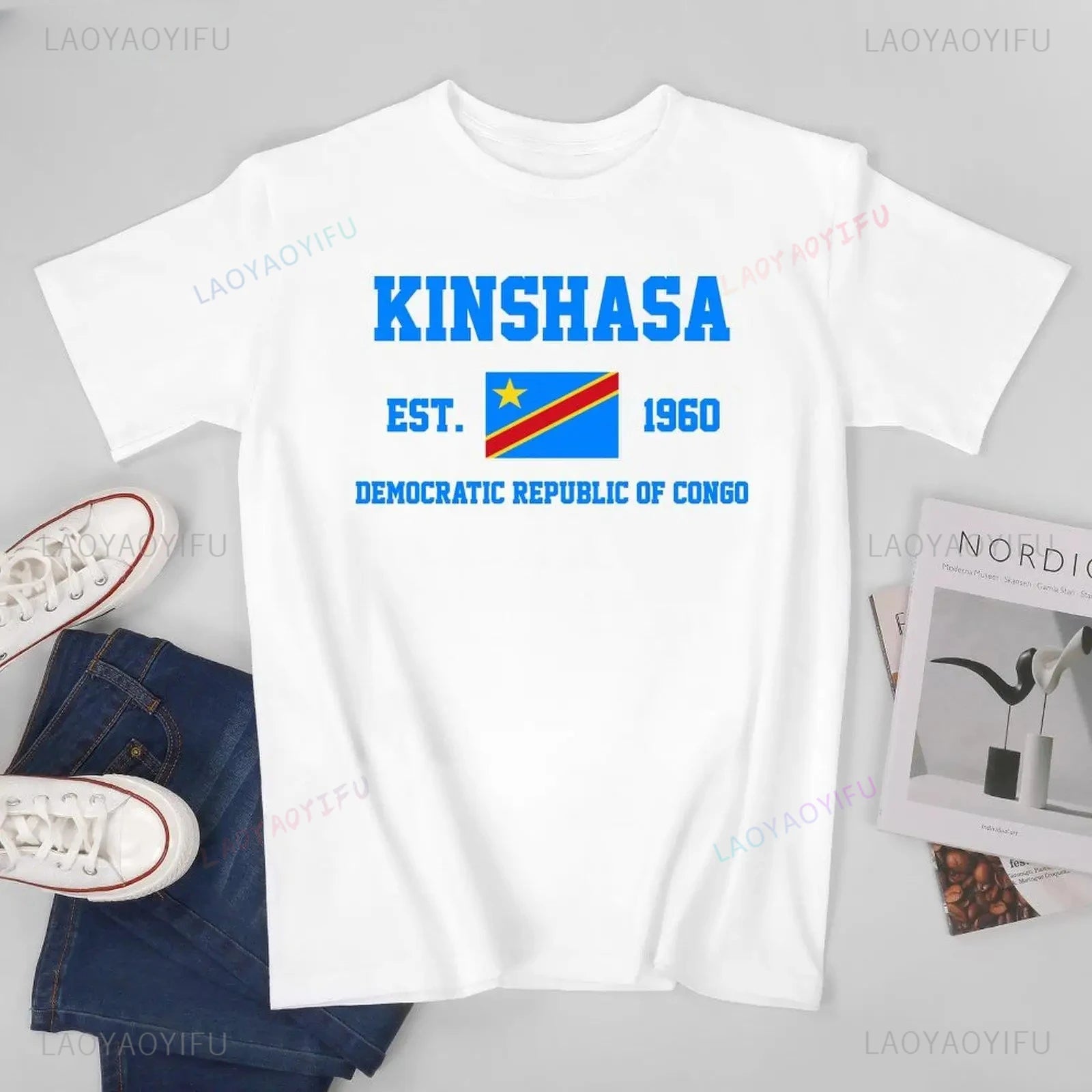 🇨🇩 T-shirt casual femme.