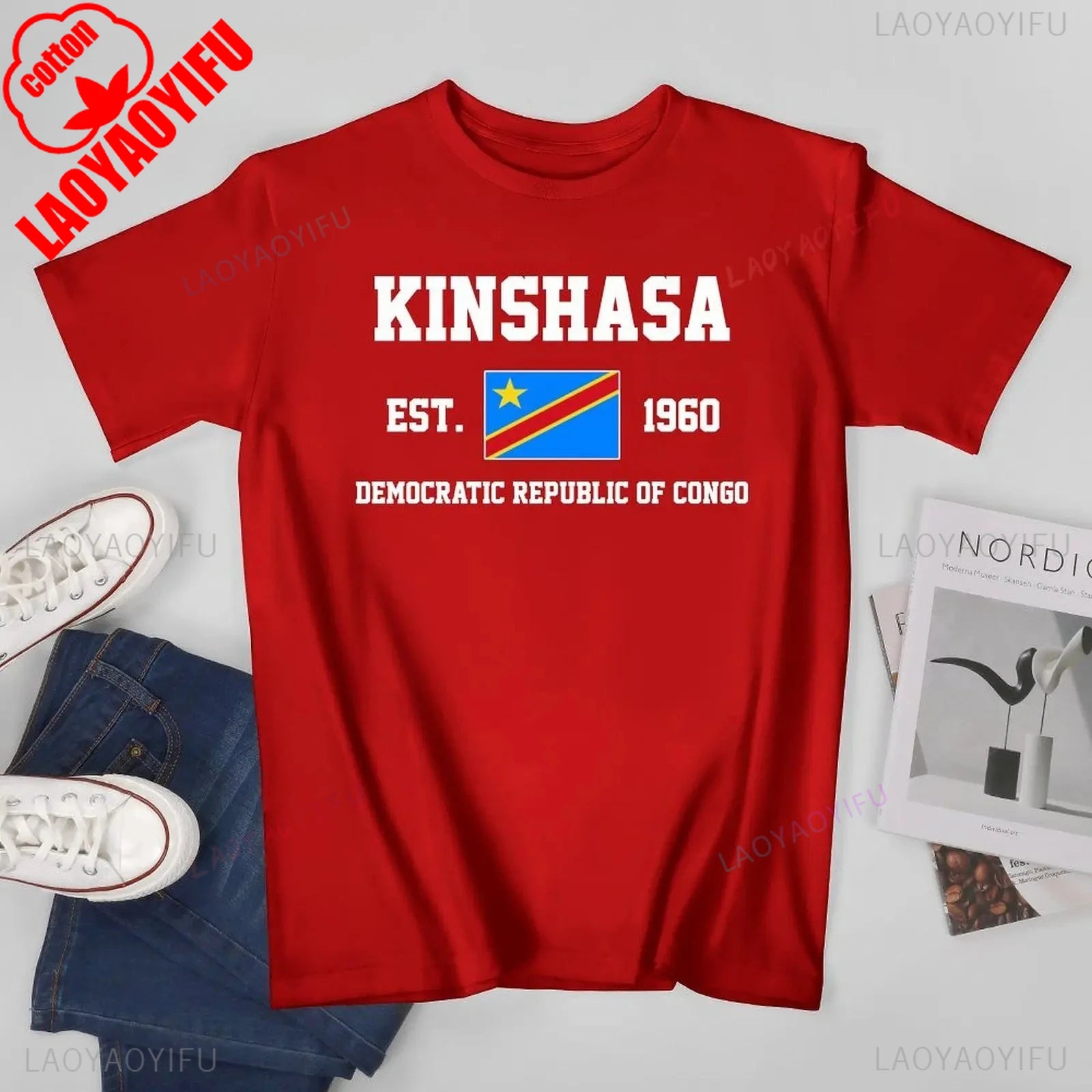 🇨🇩 T-shirt casual femme.